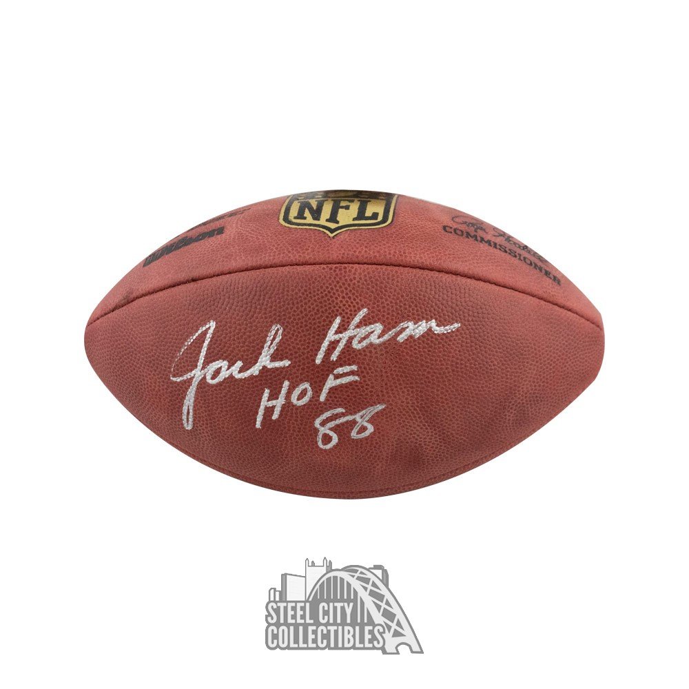 Jack Ham HOF 88 Autographed Authentic Wilson NFL Football - JSA COA