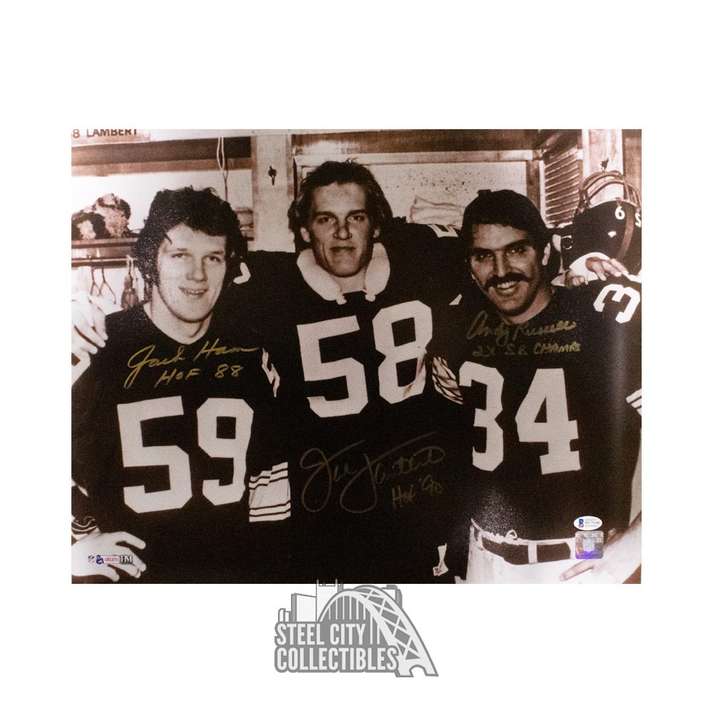 Pittsburgh Steelers Jack Ham Autographed 16x20 with HOF 88