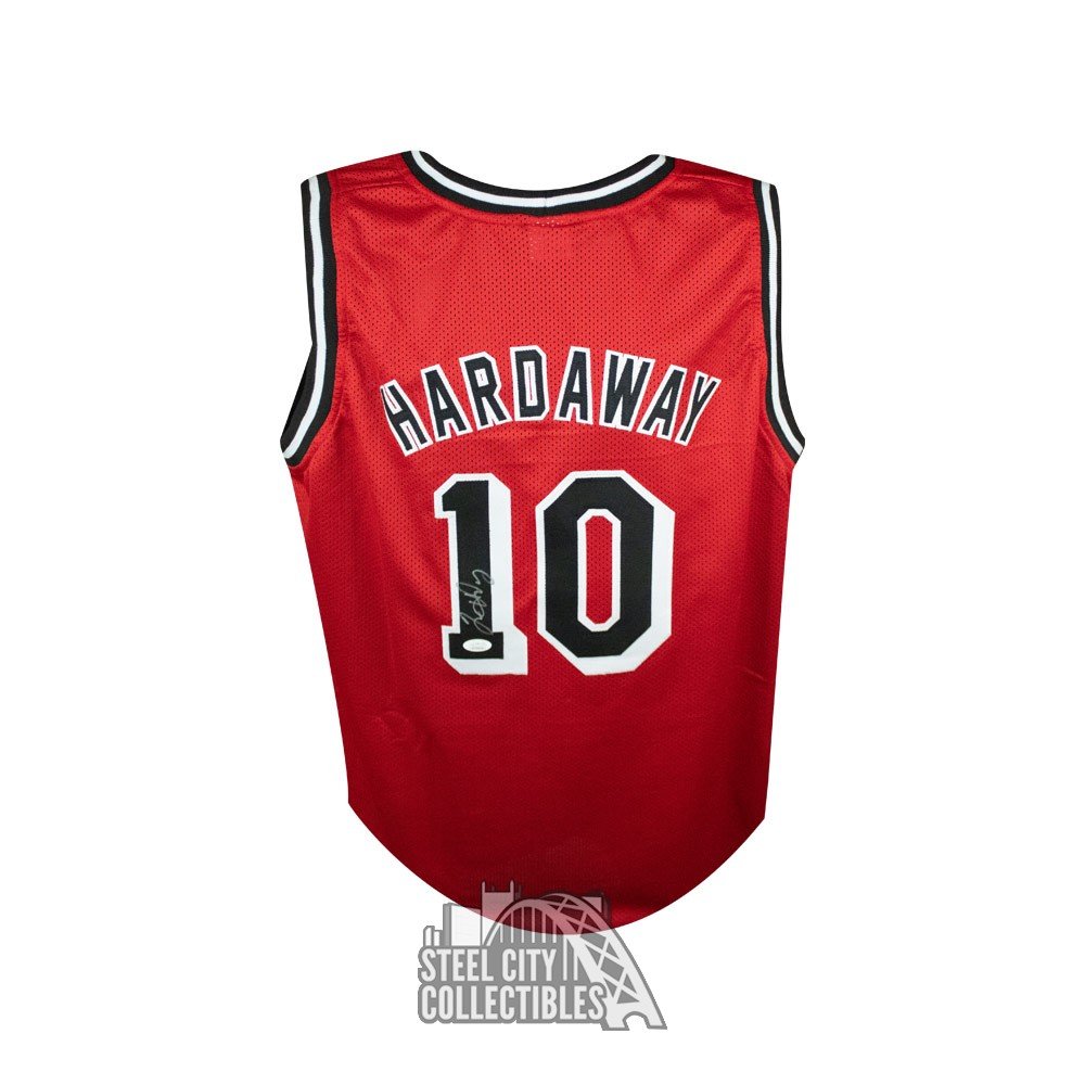 Tim Hardaway Autographed Miami Custom Red Basketball Jersey - JSA COA ...