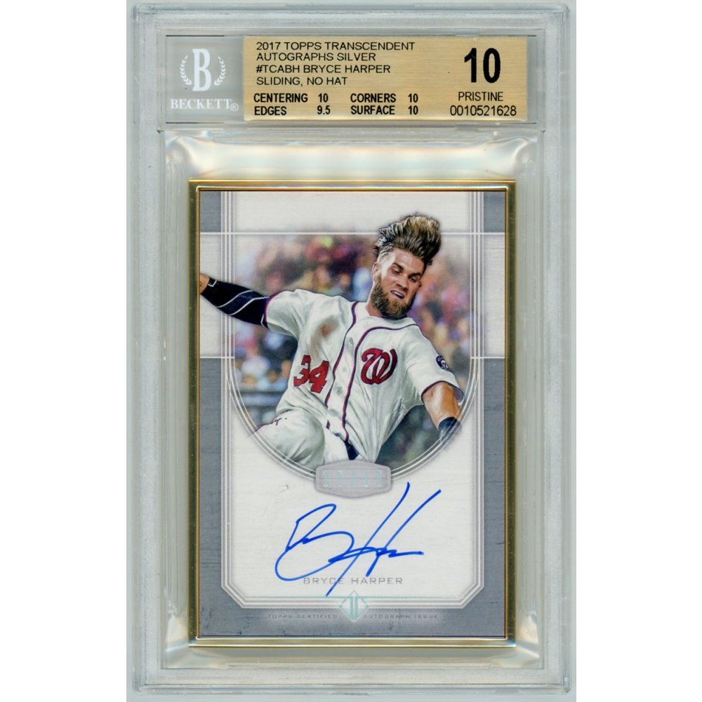 Bryce Harper 2017 Topps Transcendent Baseball Framed Autograph Silver ...