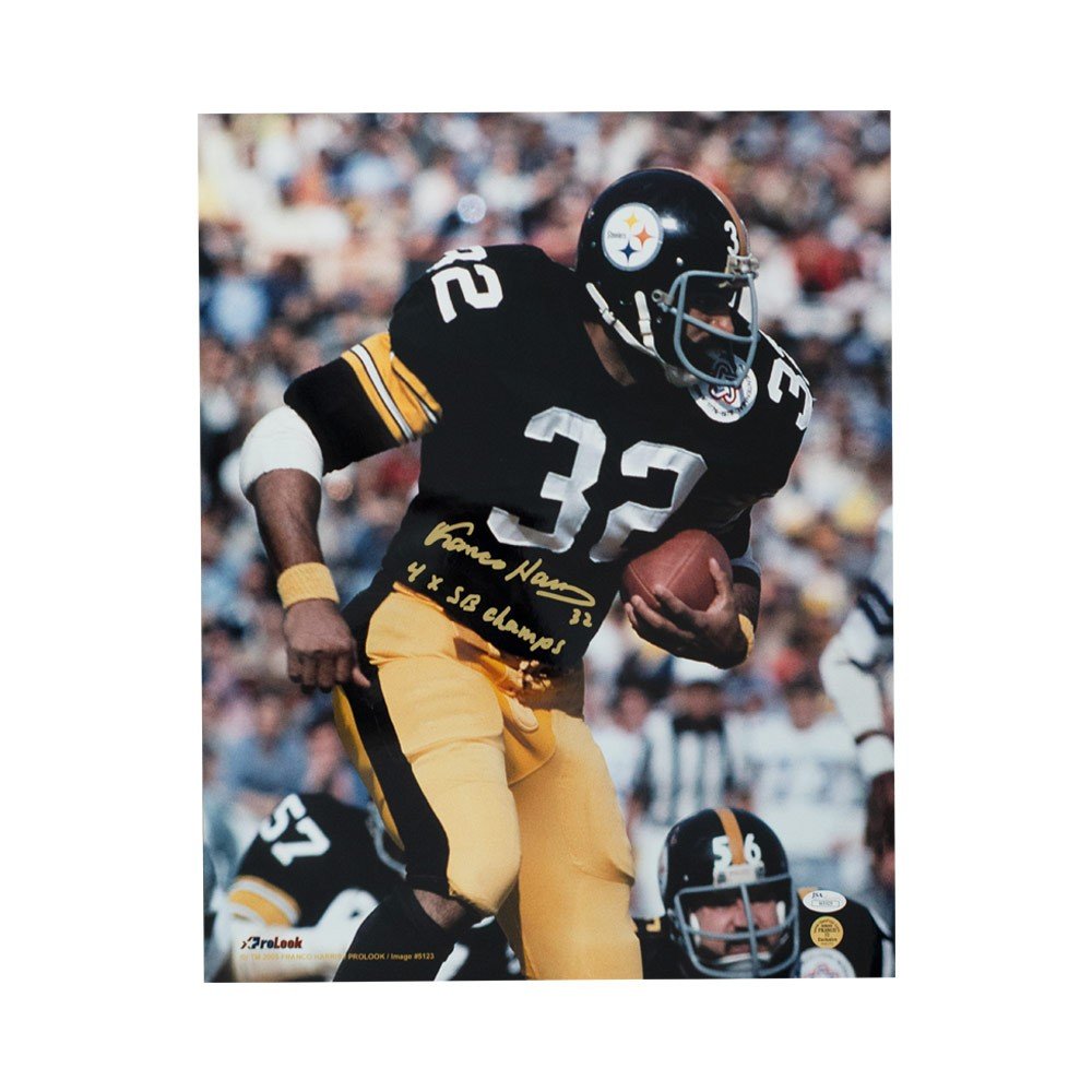 Franco Harris Steelers Signed Autographed 16 X 20 Jsa Authenticated