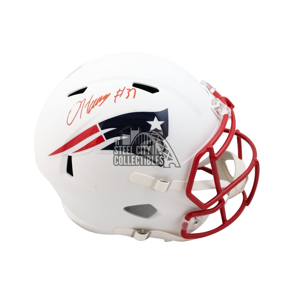 autographed patriots helmet