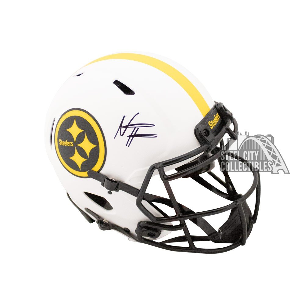 T.J. Watt & Chase Claypool Signed Steelers Full-Size Authentic On-Field  SpeedFlex Helmet with Visor (Beckett)