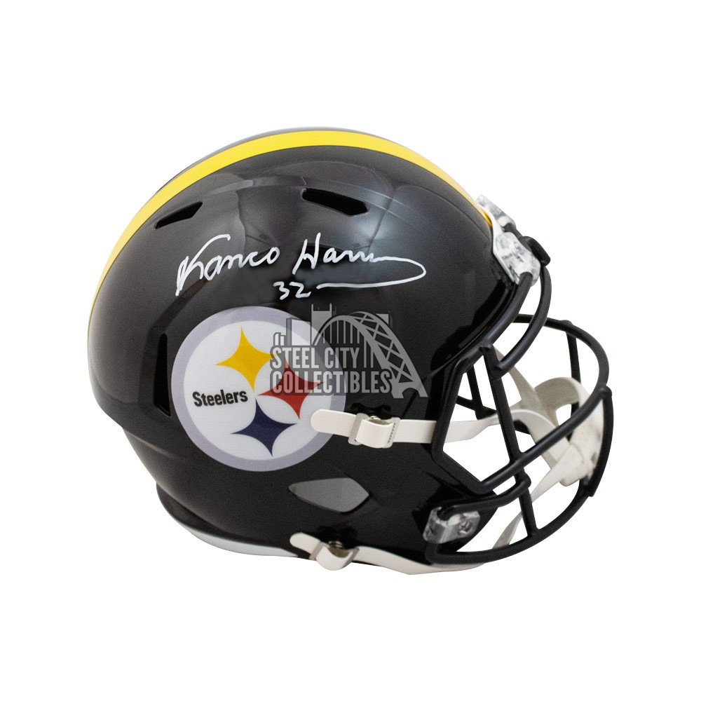 Franco Harris Autographed Pittsburgh Steelers Speed Replica Full-Size  Football Helmet - BAS COA