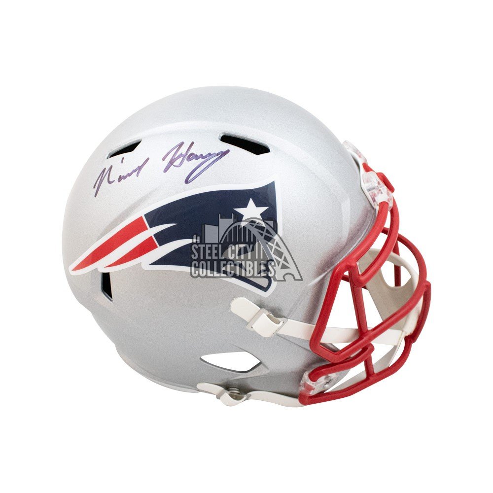 N'Keal Harry Autographed Patriots Speed Full-Size Football Helmet - BAS COA