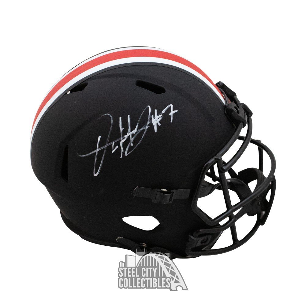 Dwayne Haskins Ohio State Buckeyes Autographed Signed Black Mini Helmet -  Certified Authentic