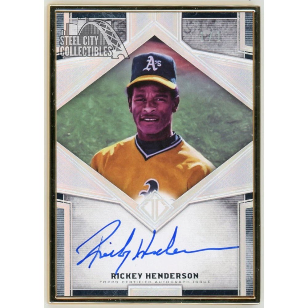 Rickey Henderson Autographed Jersey