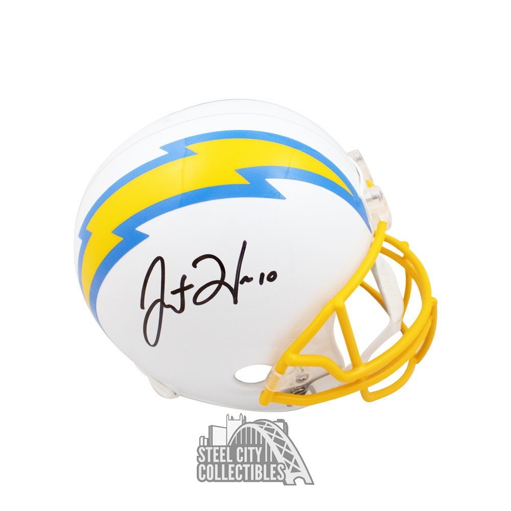 Justin Herbert Signed Full Size Chargers Helmet