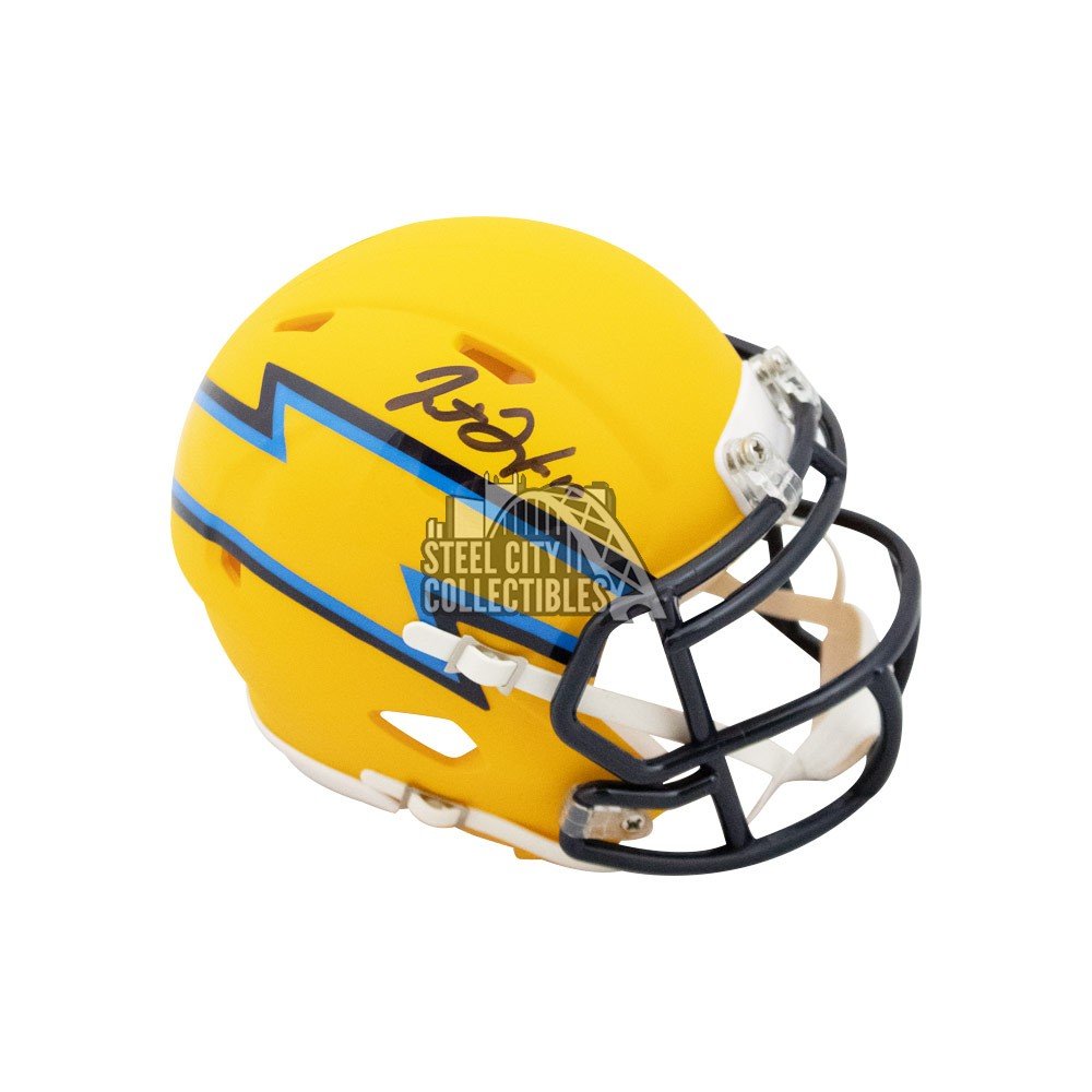 Justin Herbert Signed AMP Mini-Helmet PSA