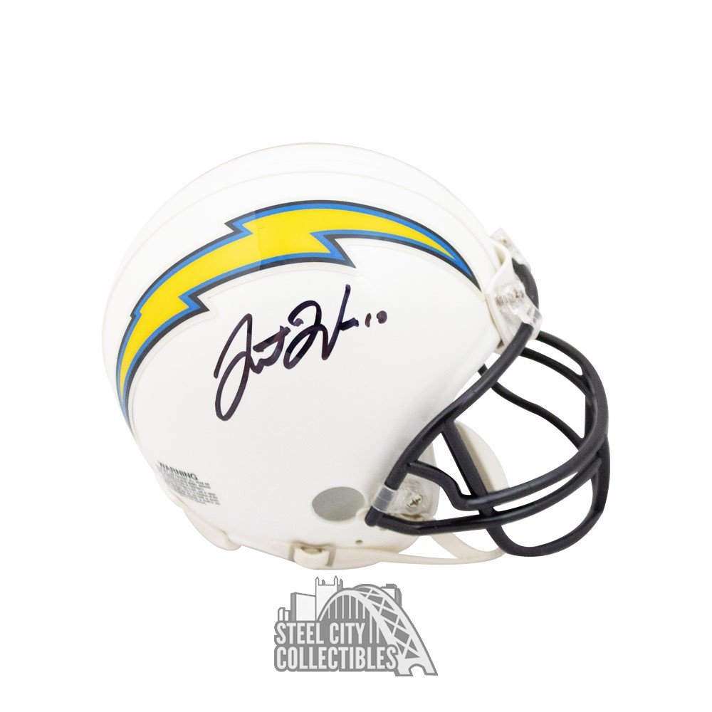 Justin Herbert Autographed White Los Angeles Chargers Mini Helmet –