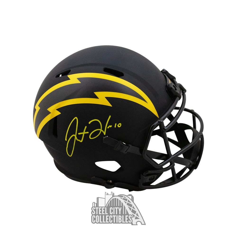 signed justin herbert helmet