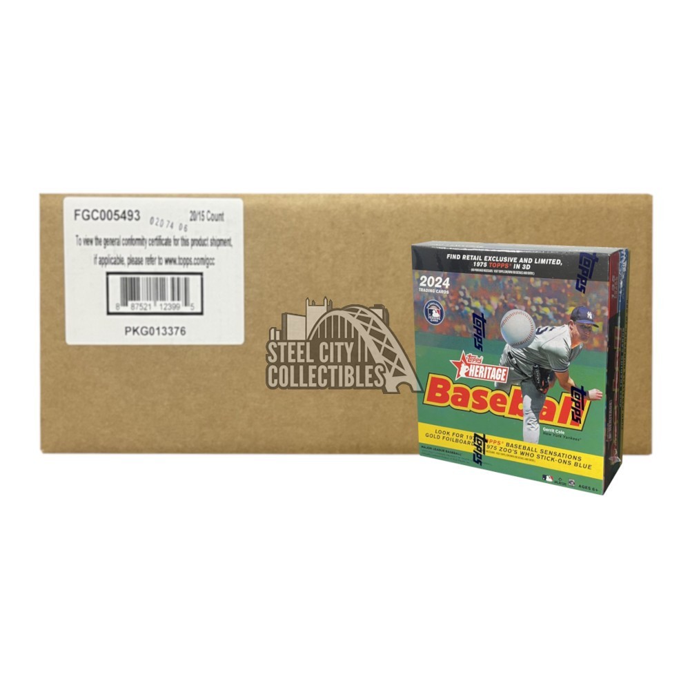 2024 Topps Heritage Baseball Monster Box 20Box Case (Gold Foilboard