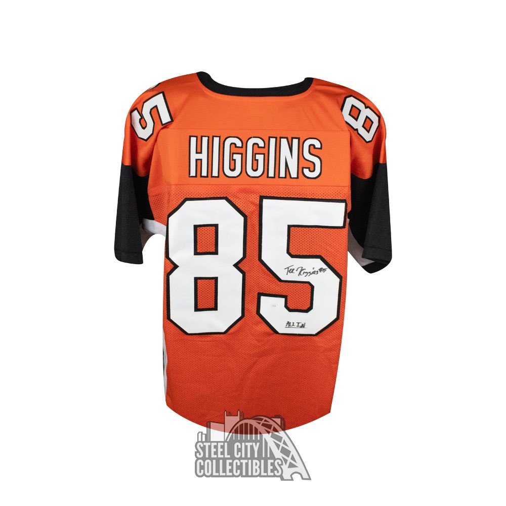 Autographed/Signed Tee Higgins Cincinnati White Football Jersey