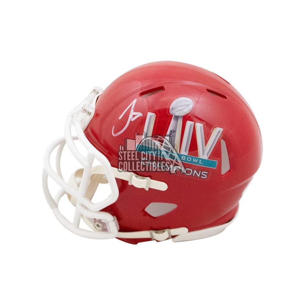 Tyreek Hill Autographed Super Bowl LIV Champions Chiefs Mini Football  Helmet - JSA COA