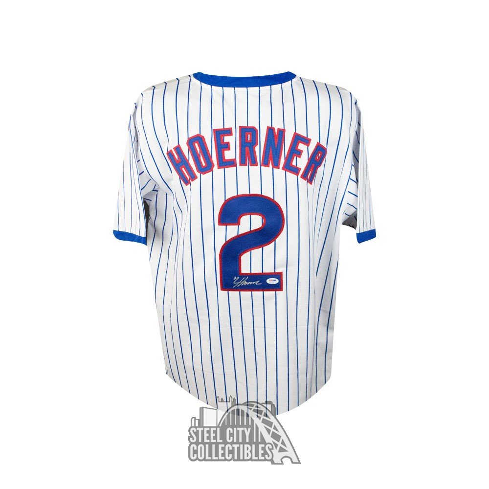 Nico Hoerner Autographed Chicago Custom Baseball Jersey PSA/DNA COA