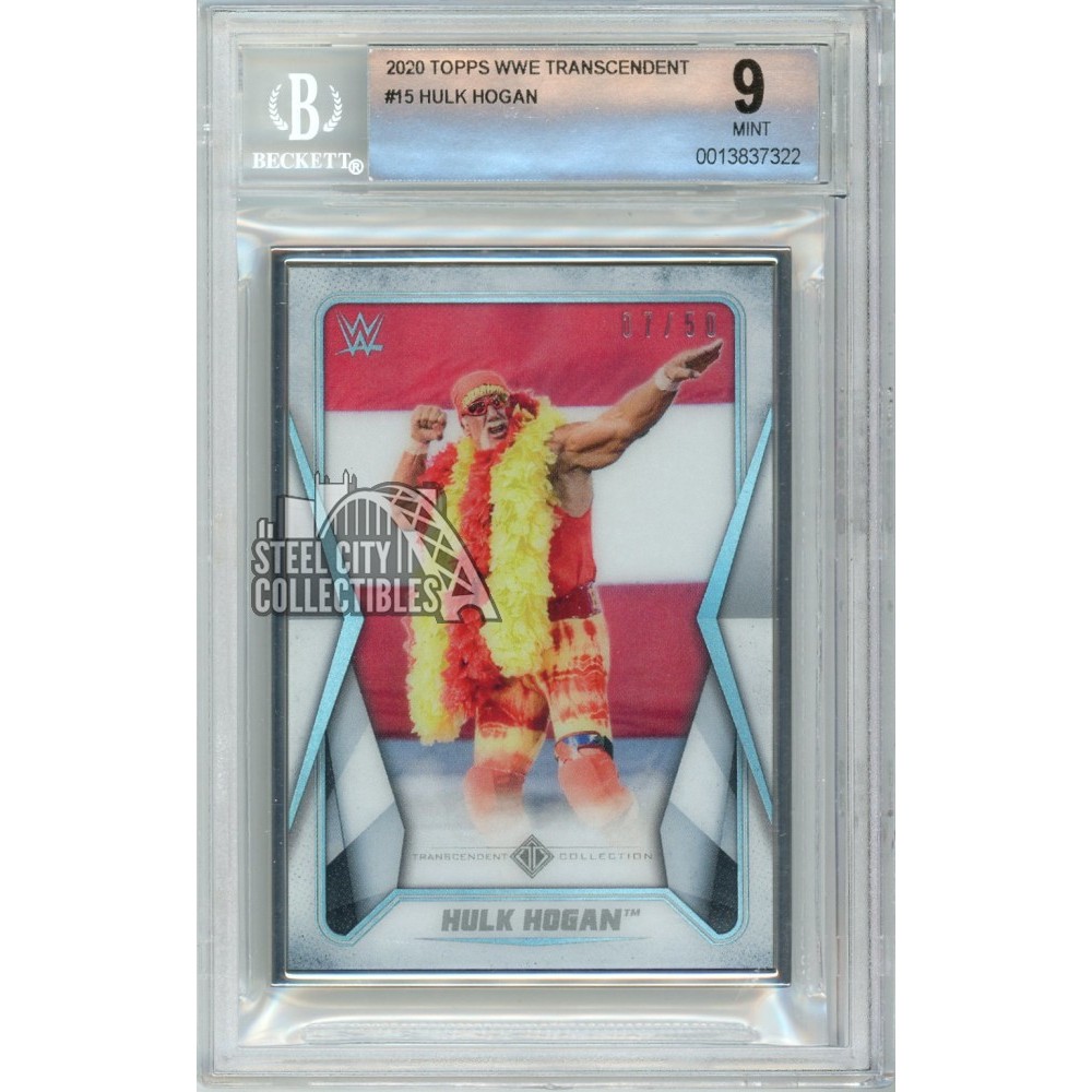 Hulk Hogan 2020 Topps Transcendent WWE Collection Card #15 07/50 BGS 9 ...