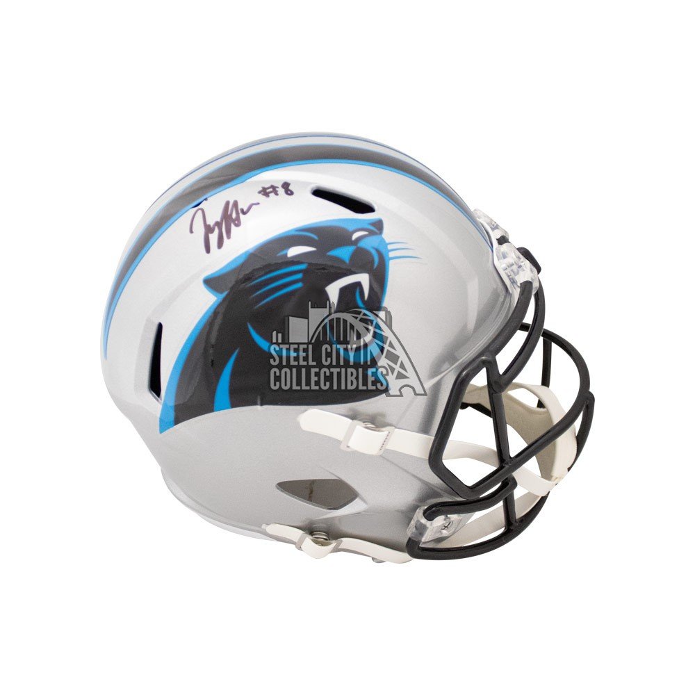 Jaycee Horn Autographed Panthers Speed Replica Full-Size Football Helmet -  BAS COA