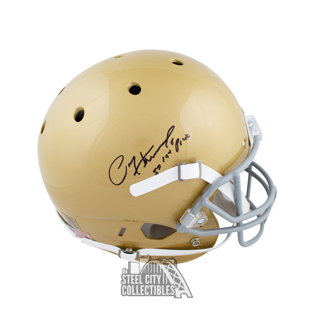 Paul Hornung 1st Pick Autographed Notre Dame Full-Size Football Helmet -  JSA COA