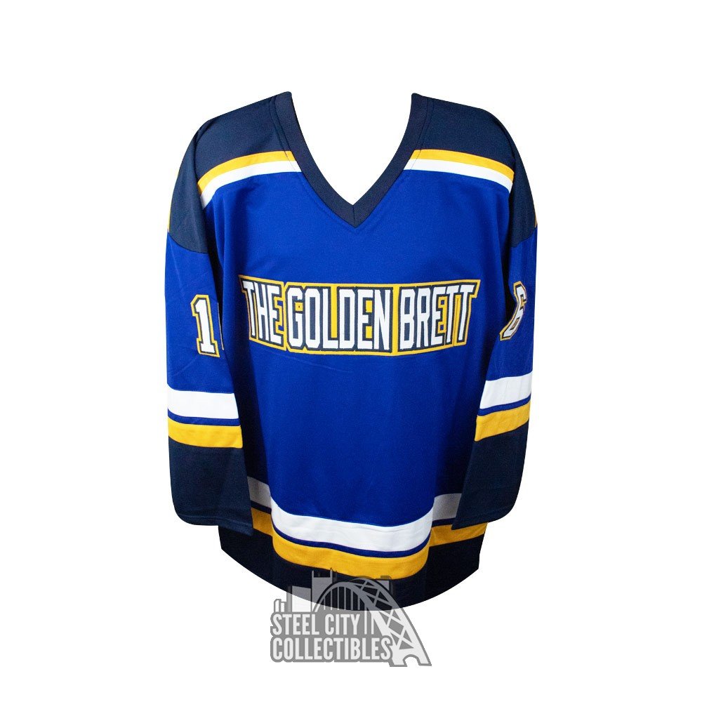 Brett Hull Autographed St Louis Custom Blue Hockey Jersey - BAS COA (B) at  's Sports Collectibles Store