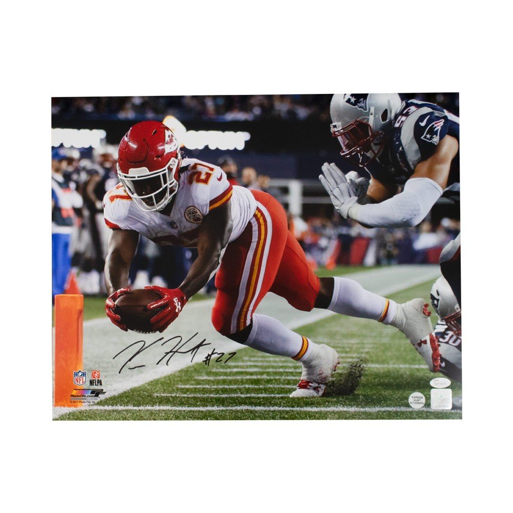 Kareem Hunt Signed Kansas City Chiefs 16x20 Photo JSA