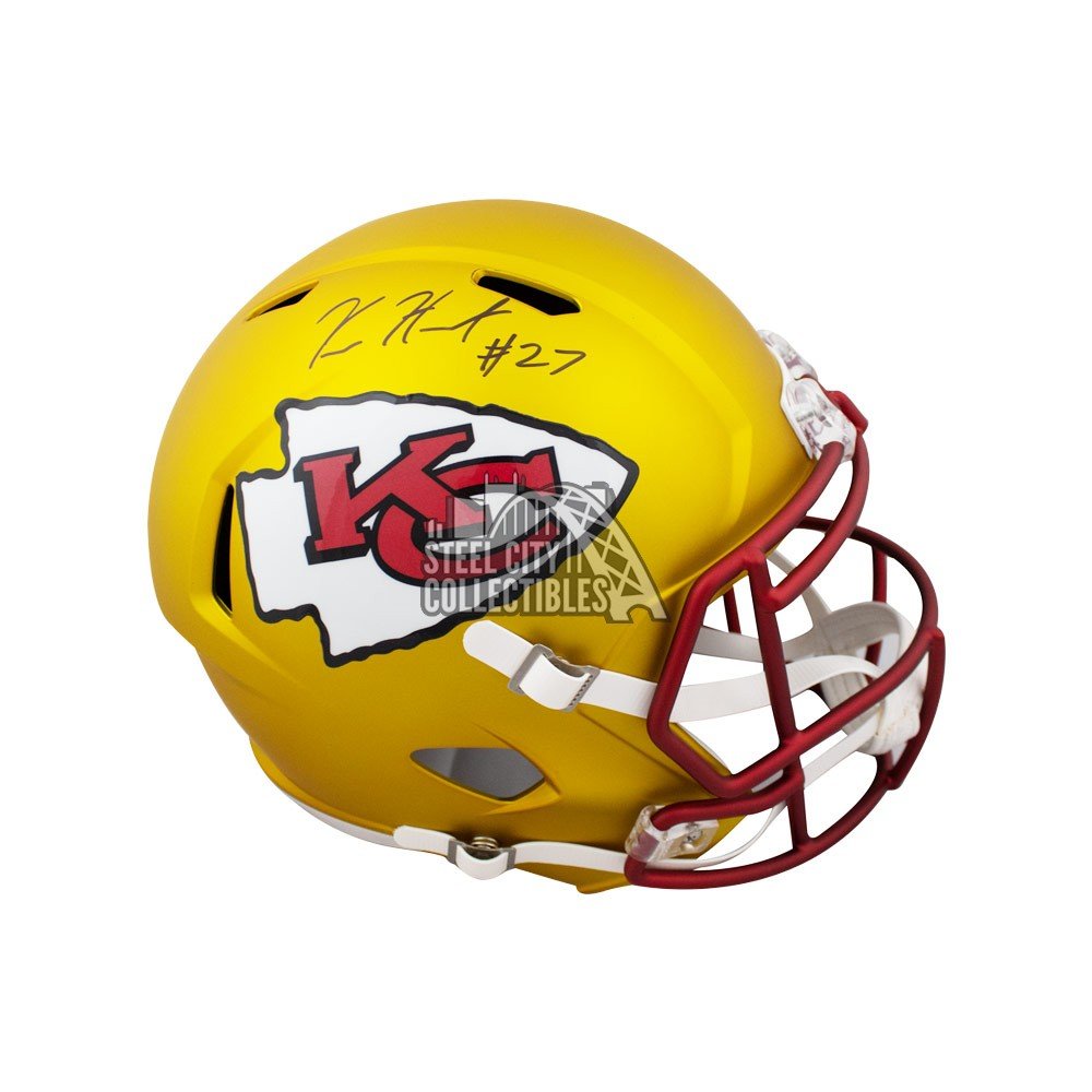 Kareem Hunt Signed Chiefs Full-Size Blaze Speed Helmet (JSA COA)