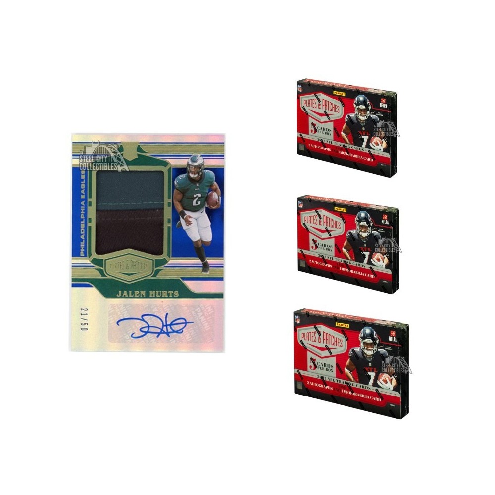 2023 Panini Plates & Patches Football Hobby 3-Box Random Division