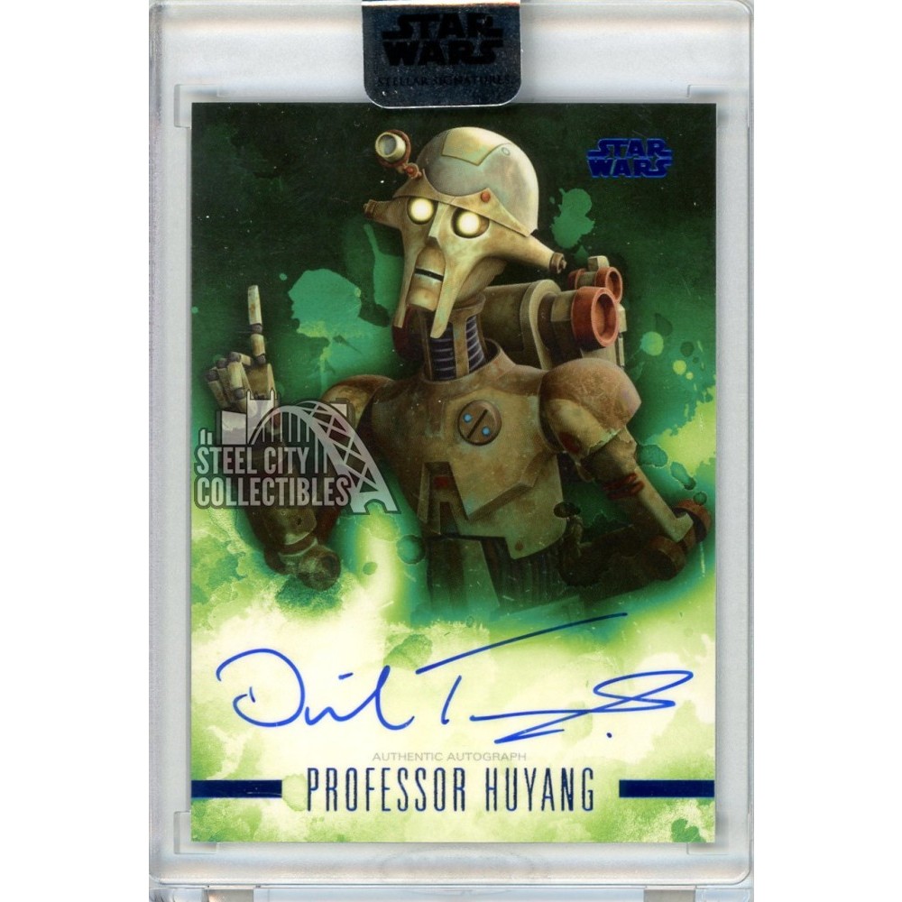 David Tennant Professor Huyang 2019 Topps Star Wars Stellar Signatures ...