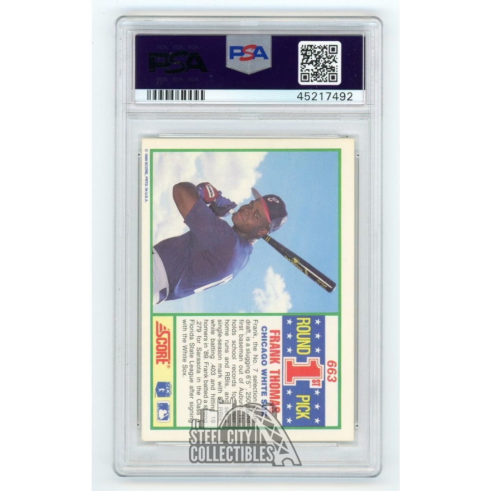 Frank Thomas Chicago White Sox 1990 Score # 663 Rookie Card