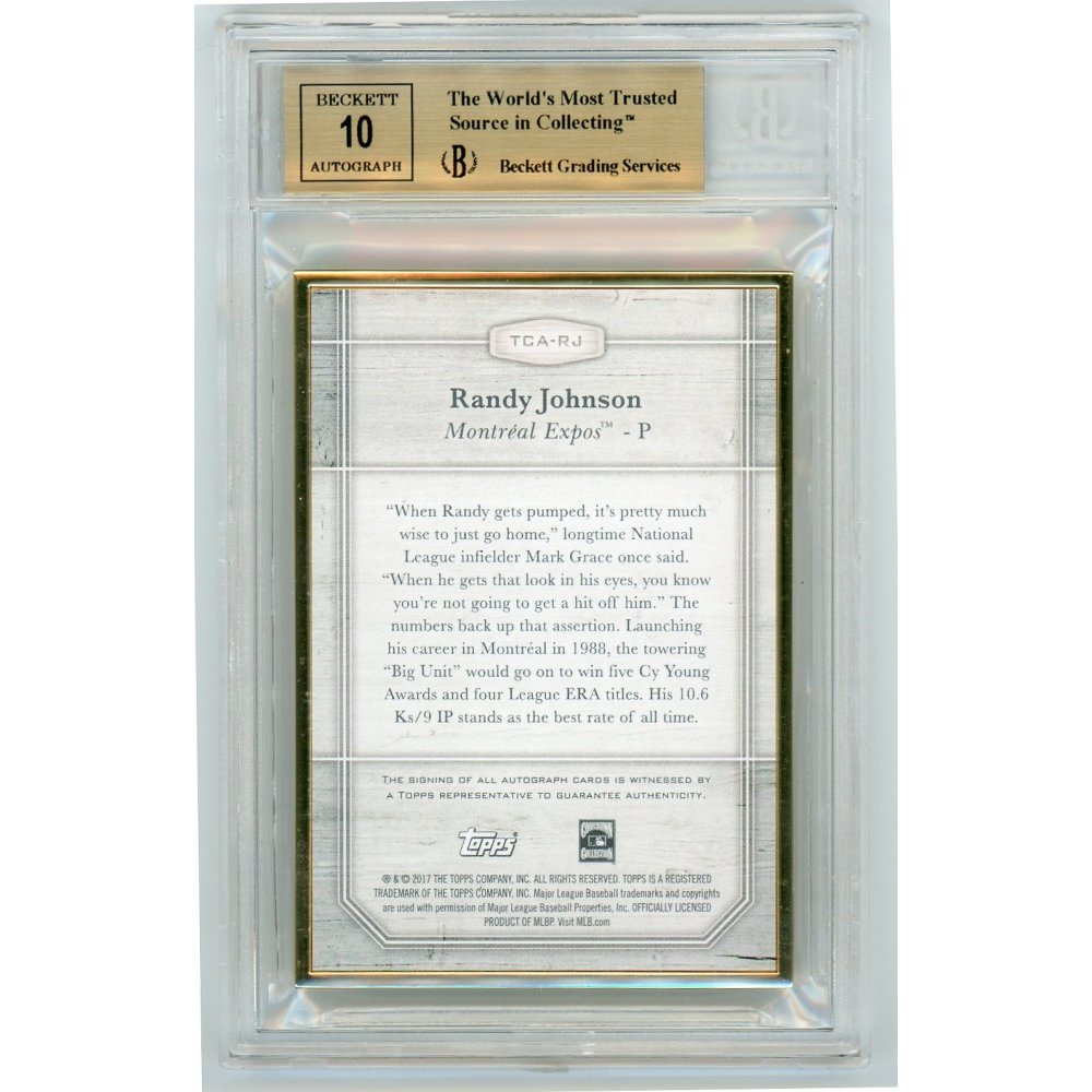 Randy Johnson 2005 Topps Card Graded 9.5 Baseball Card 