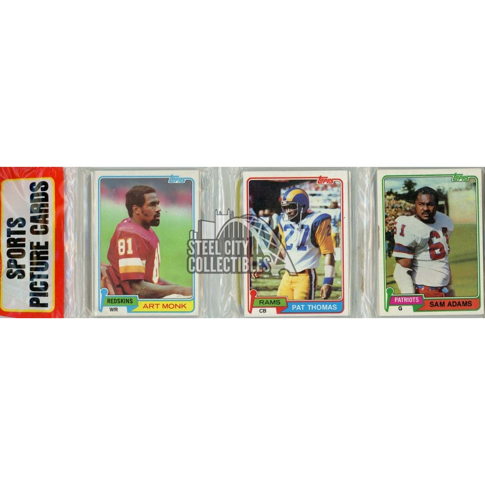 1981 Topps Football Rack Pack with Art Monk RC