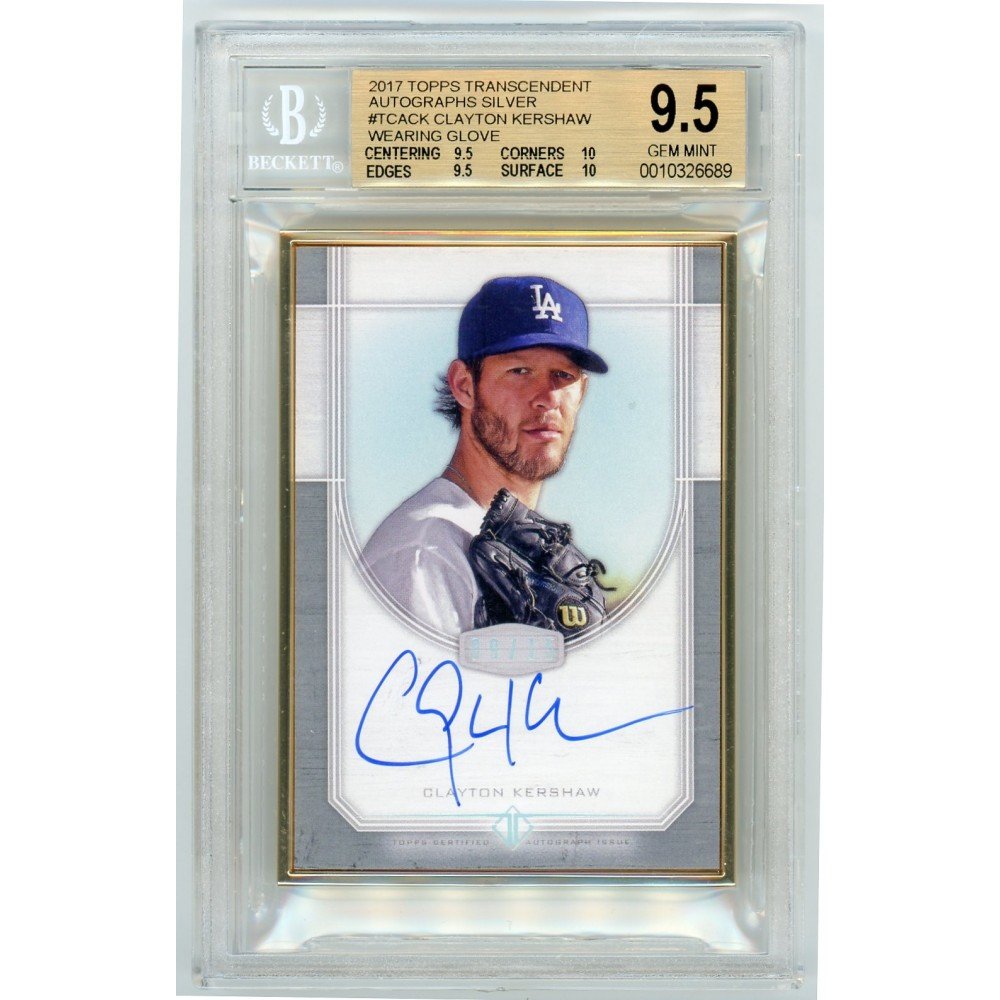 Clayton Kershaw 2017 Topps Transcendent Baseball Framed Autograph Card  12/25