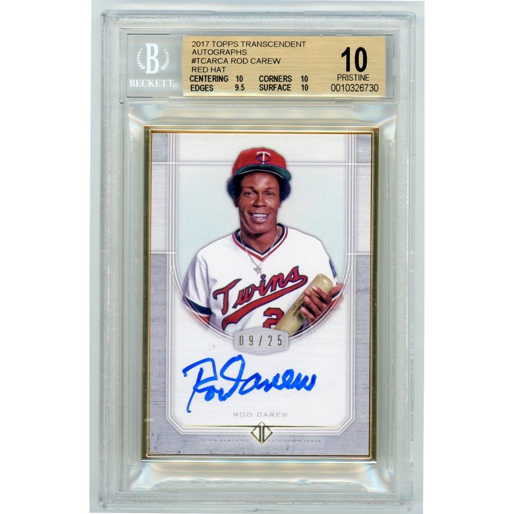 Rod Carew 2017 Topps Transcendent Baseball Framed Autograph Purple Card  02/10