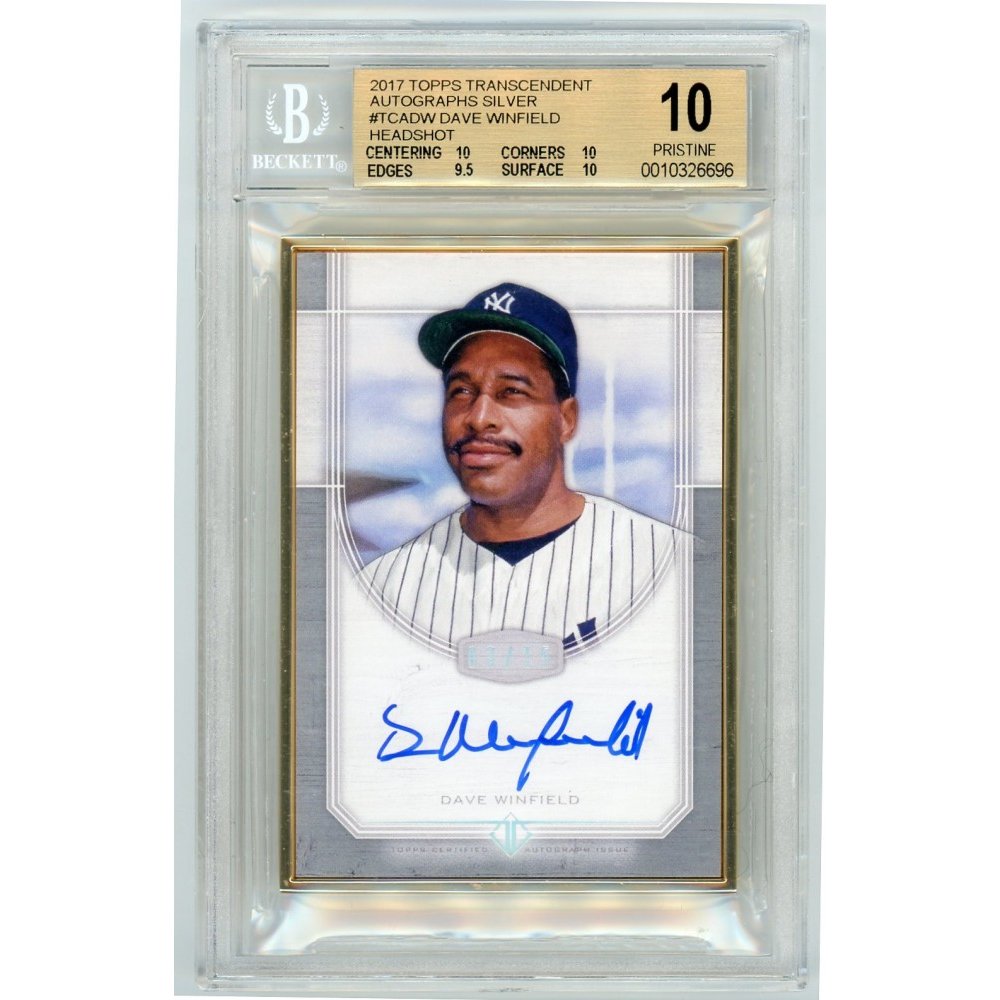 Dave Winfield 2017 Topps Transcendent Framed Silver Autograph 03/15 ...