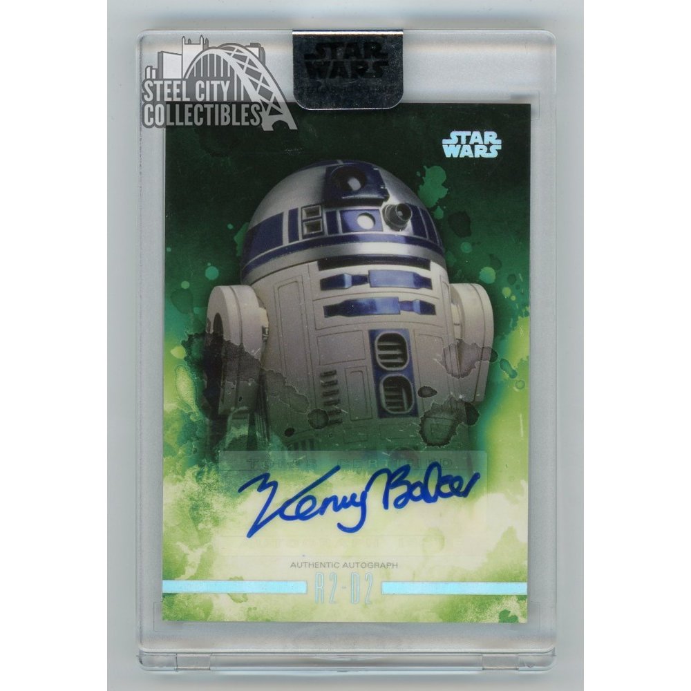 Kenny Baker R2-D2 2019 Topps Star Wars Stellar Signatures Autograph Card  06/40