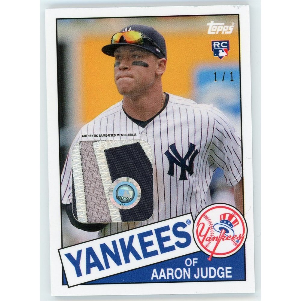 Aaron Judge Game Worn Jersey Baseball Card
