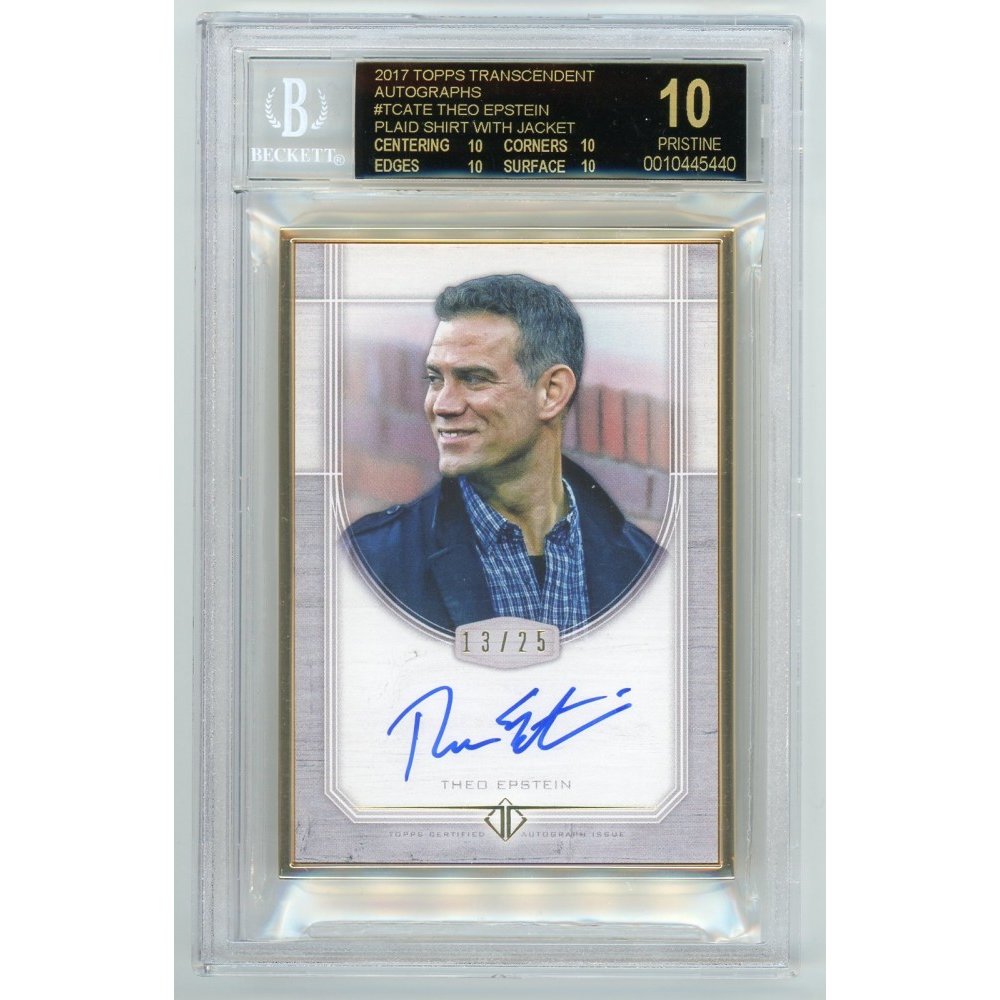 Theo Epstein 2017 Topps Transcendent Baseball Framed Autograph 13/25 ...