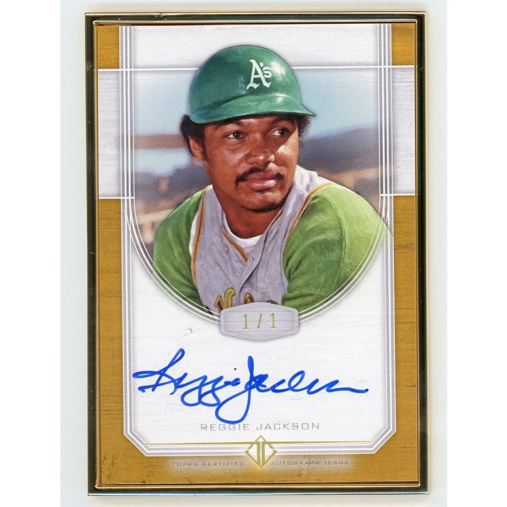 Reggie Jackson 2017 Topps Transcendent Baseball Framed Gold Autograph