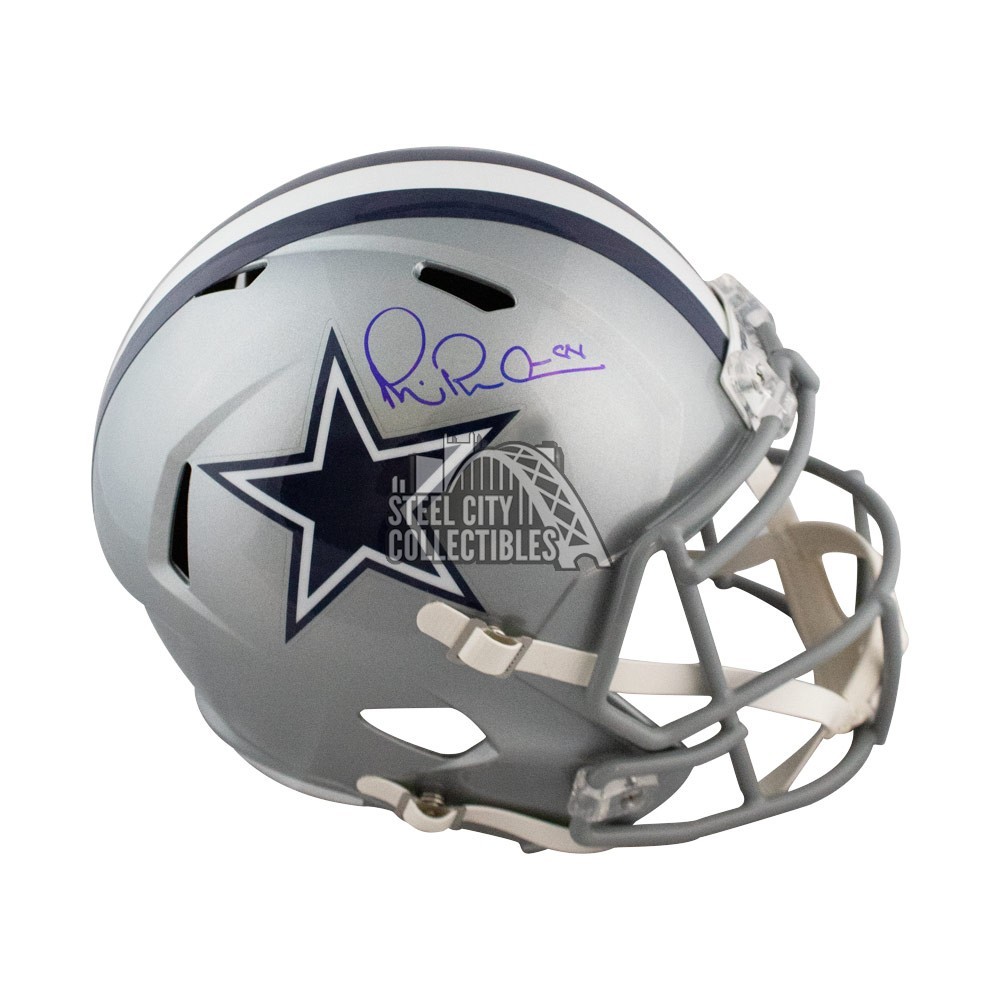 Michael Irvin Dallas Cowboys Autographed Football Visor w/Helmet –