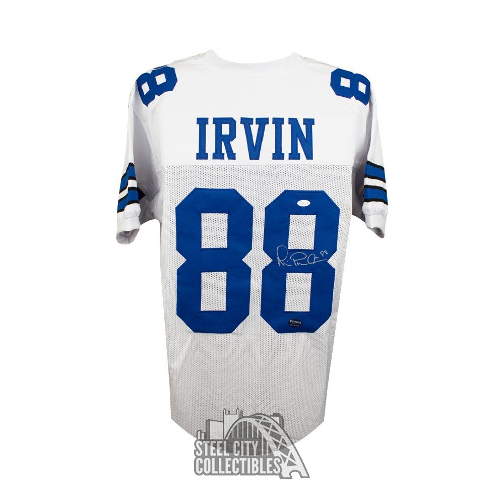 MICHAEL IRVIN SIGNED CUSTOM COWBOYS JERSEY - JSA