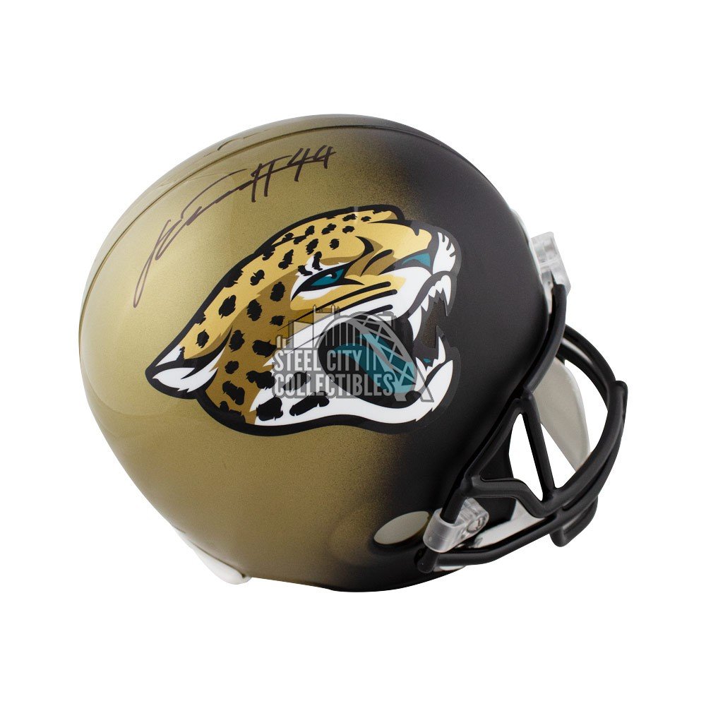 Myles Jack Signed Jaguars Full-Size Matte Gold Helmet (Beckett COA)