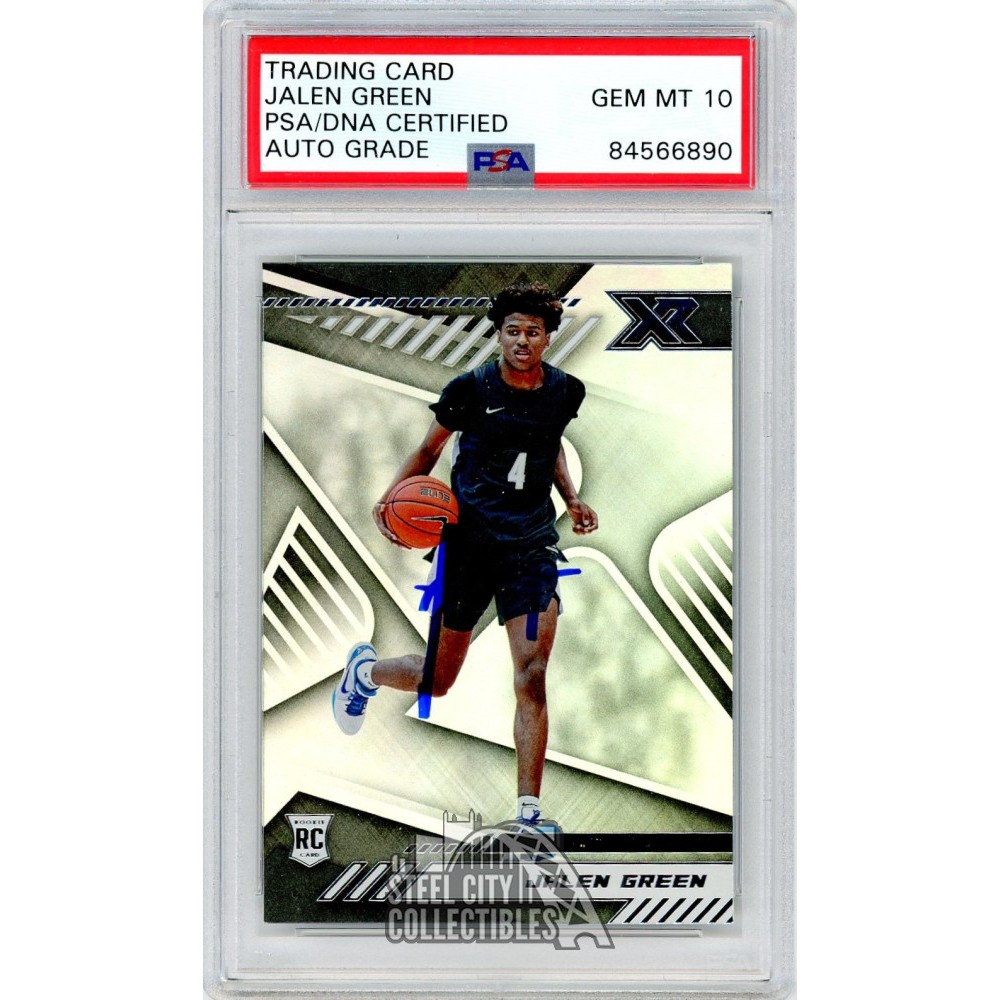 Jalen Green 2021-22 Panini XR Autograph Rookie Card #164 PSA/DNA 10 ...