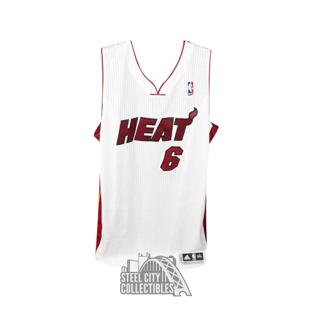 LeBron James Signed Miami Heat 10th Anniversary Stats Jersey, UDA