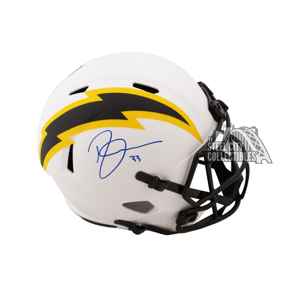 chargers signed helmet