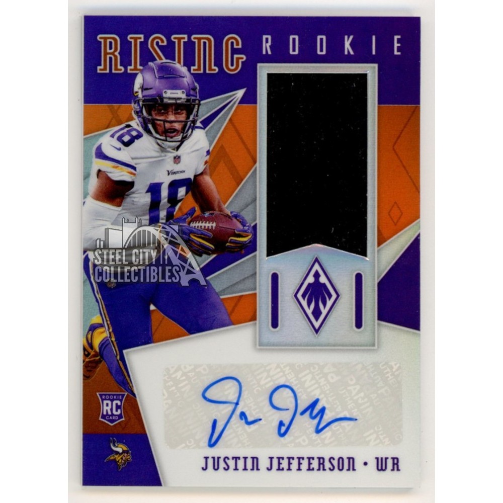 Justin Jefferson ROOKIE mega patch and Autograph shops Booklet 164/249