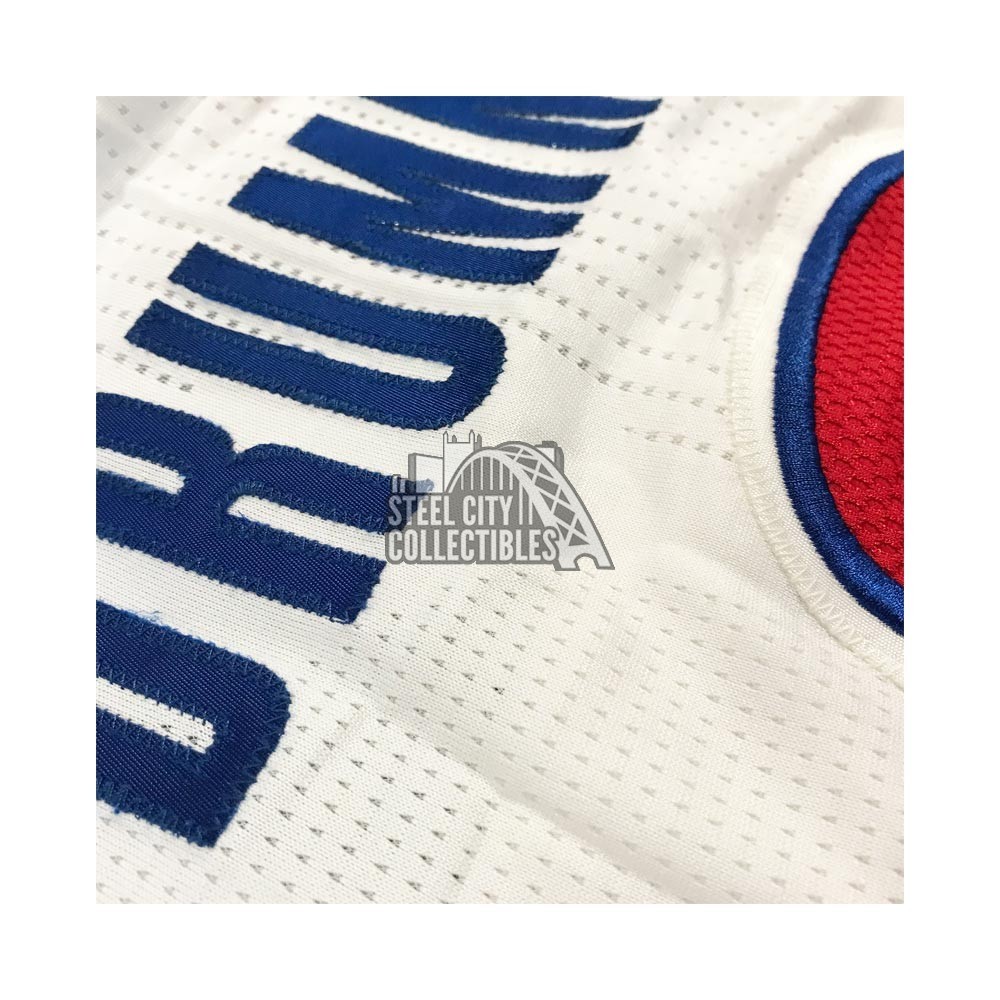 Andre Drummond Philadelphia 76ers Game-Used #1 White Jersey Worn