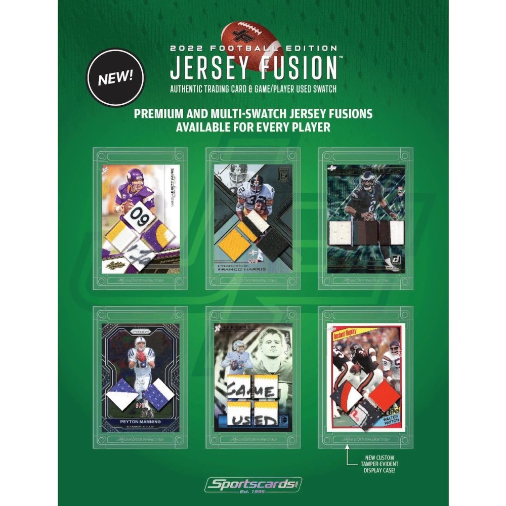 Jersey Fused Sports Card Collection 10 Total All outlets Included.