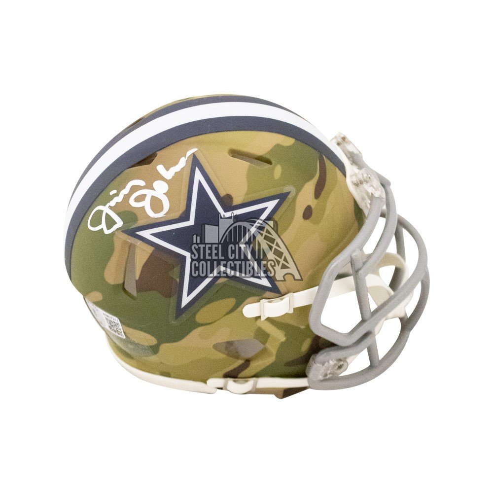 dallas cowboys camo mini helmet