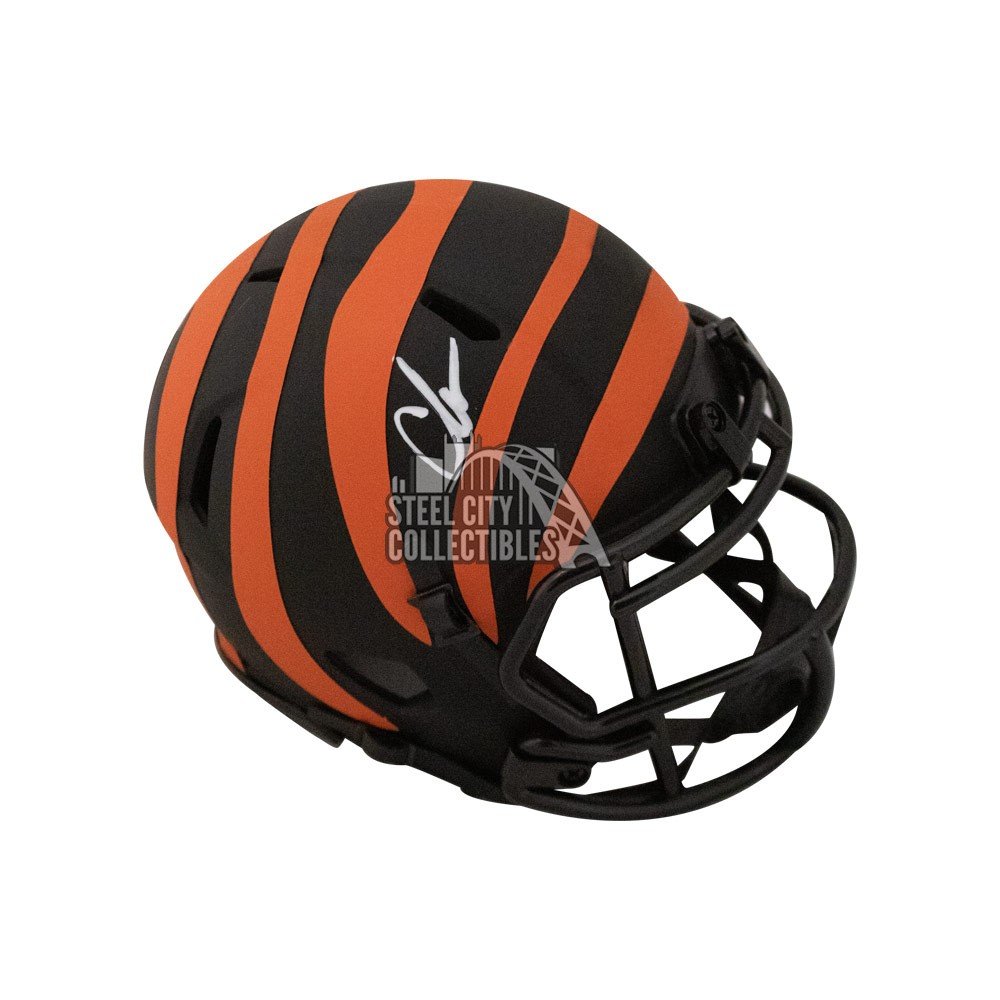 Chad Johnson Autographed Cincinnati Bengals Lunar Eclipse Mini Football  Helmet - BAS