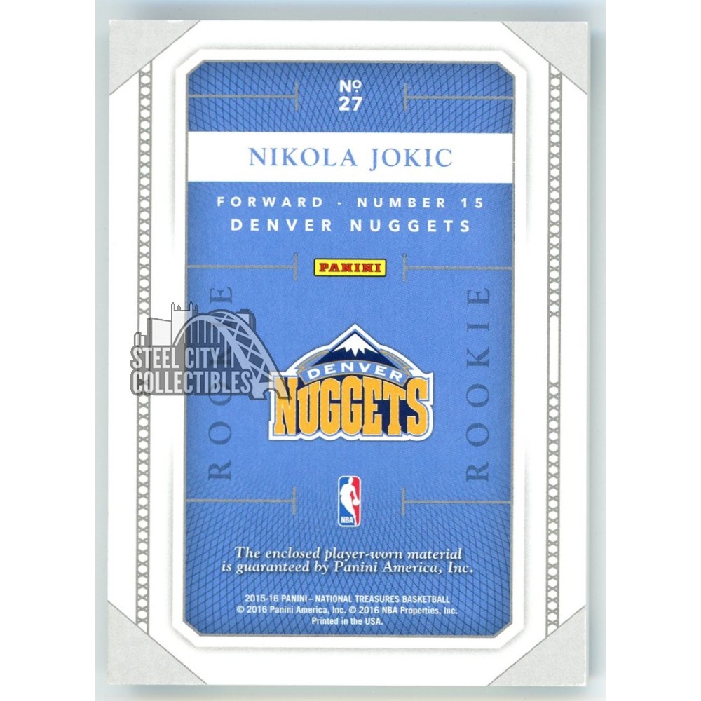 The Daily: 2015-16 Panini National Treasures Nikola Jokic RC Autograph -  Beckett News