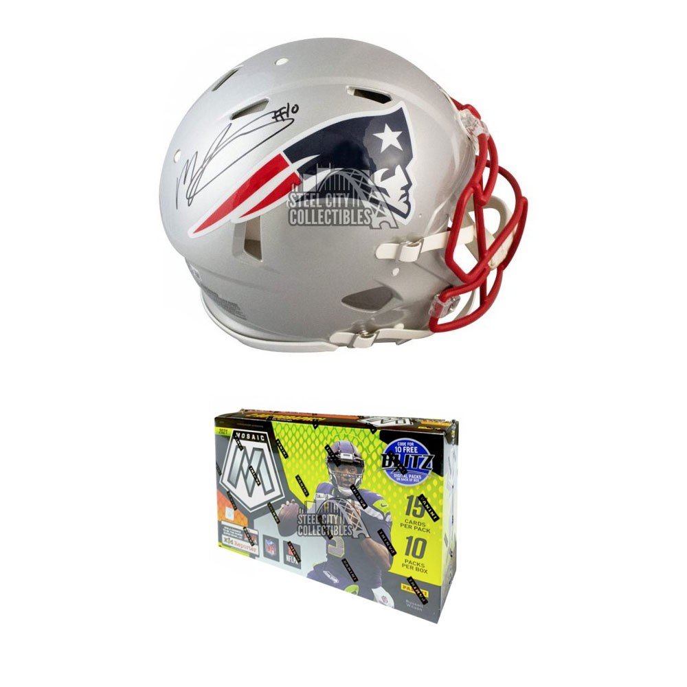 2021 Panini Mosaic Football Hobby Box Random Division Group Break - Prize -  Mac Jones Autographed New England Patriots Speed Authentic Full-Size  Football Helmet - BAS #1 - CHRIS